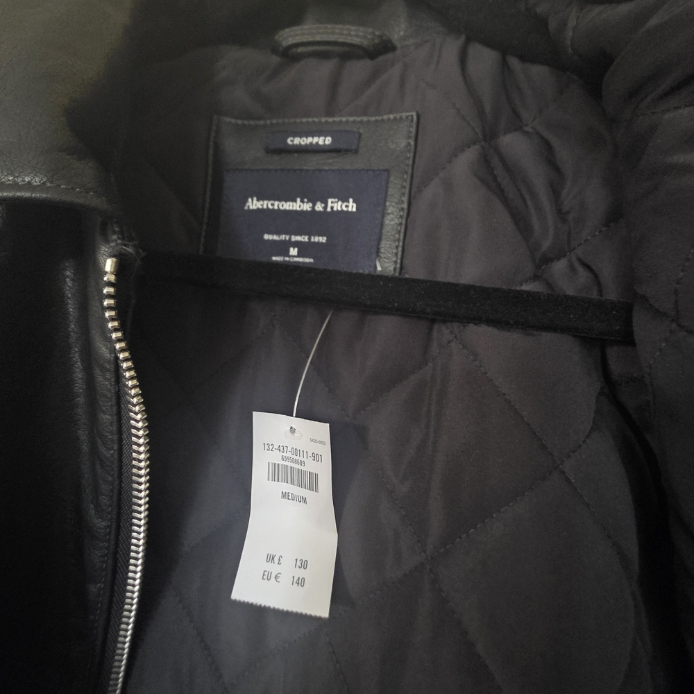 Abercrombie & Fitch Black Quilted Jacket